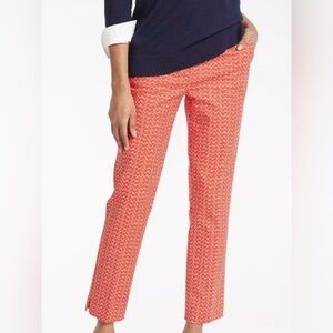 BODEN Richmond Red Pop Glasses Iconic Straight Leg Pants Size US 4R